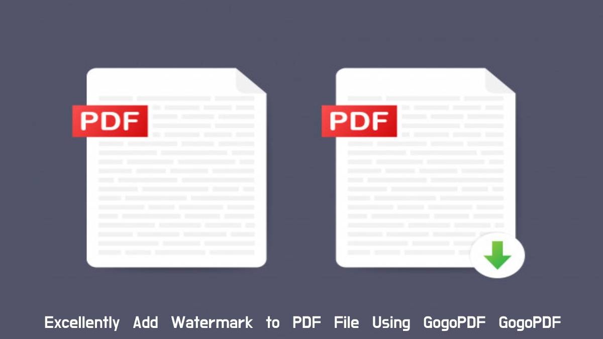 Excellently Add Watermark to PDF File Using GogoPDF