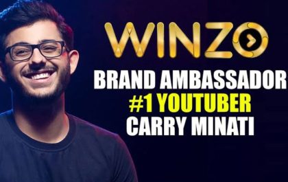 Rajkotupdates.news : Youtuber Carryminati Appointed As Winzo Brand Ambassador