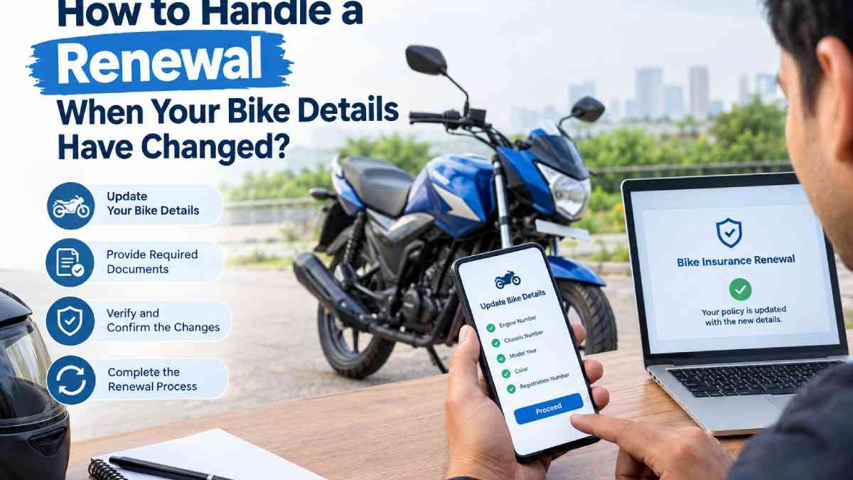 How to handle a renewal when your bike details have changed?